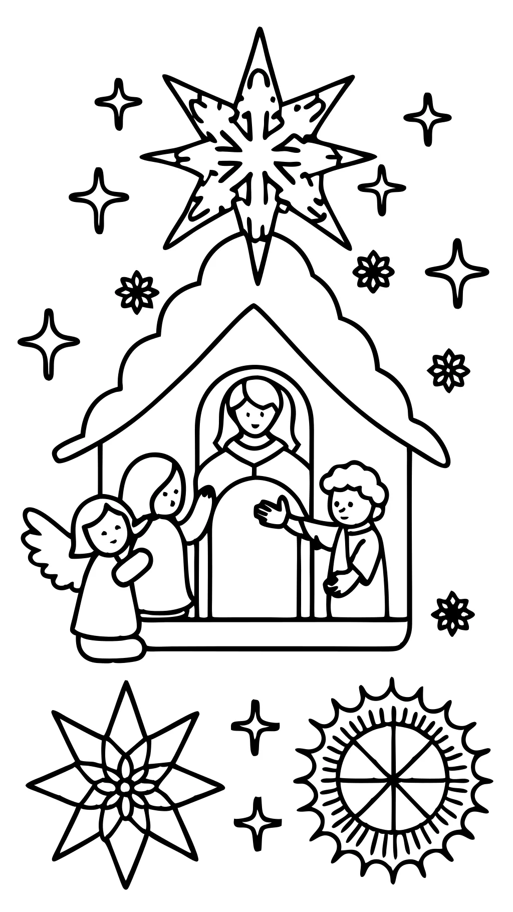 christian coloring pages christmas